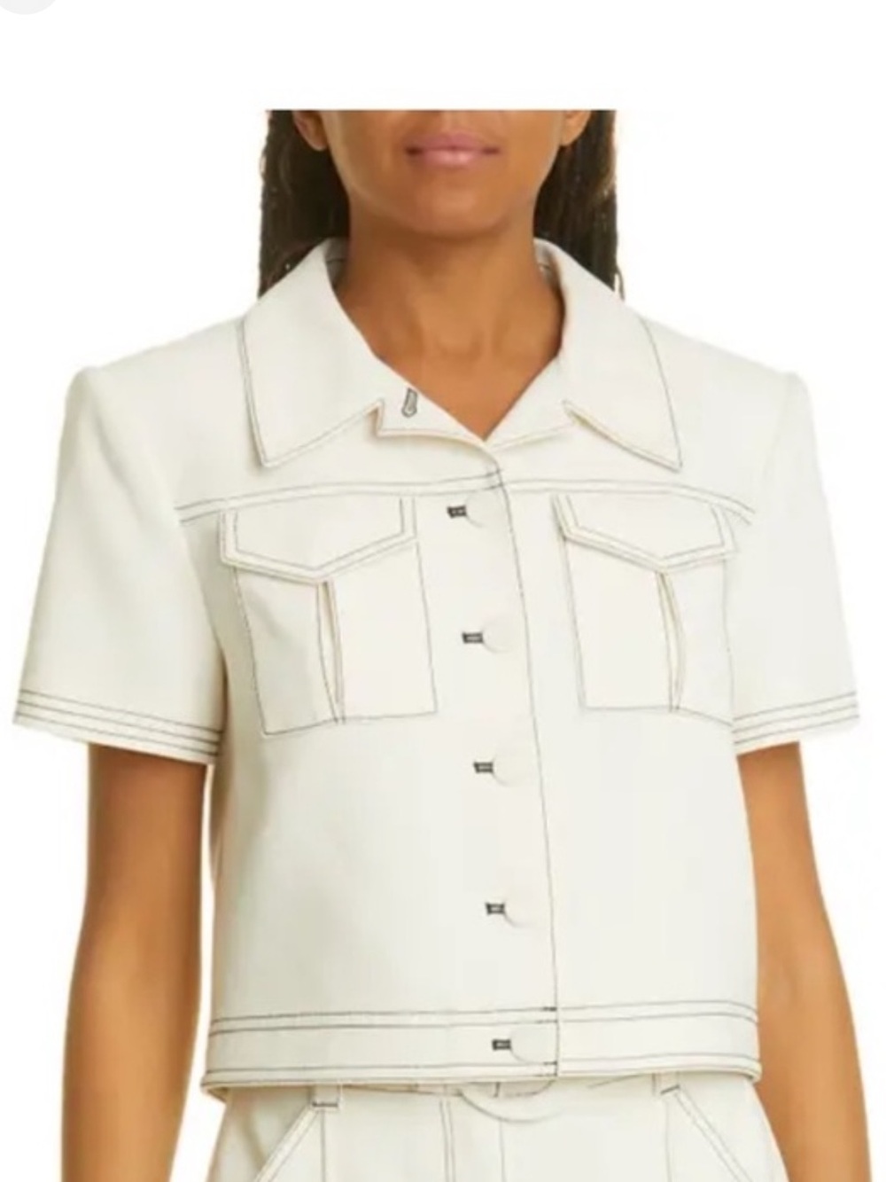 cinq a sept Ivory top jacket